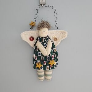 Handmade Love is How You Earn Your Wings Hanging Angel Decor